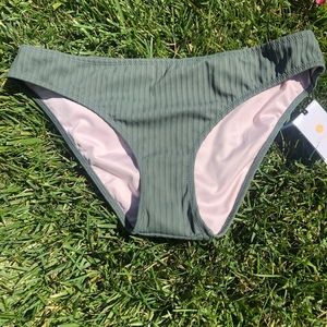 NWT  Shade & Shore Olive green bikini bottom